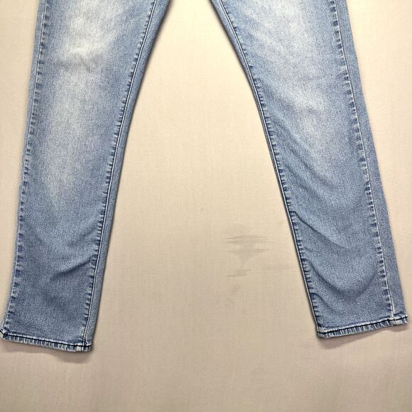 MBX Jeans Mens Blue‎ Dark Washed Slim Fit Straight Leg Casual Jeans Tag 32x32 - Picture 3 of 16